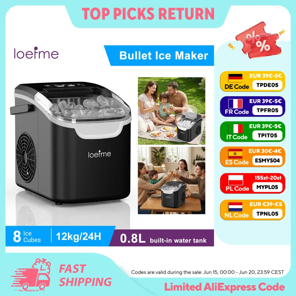 Portable Bullet Ice Maker