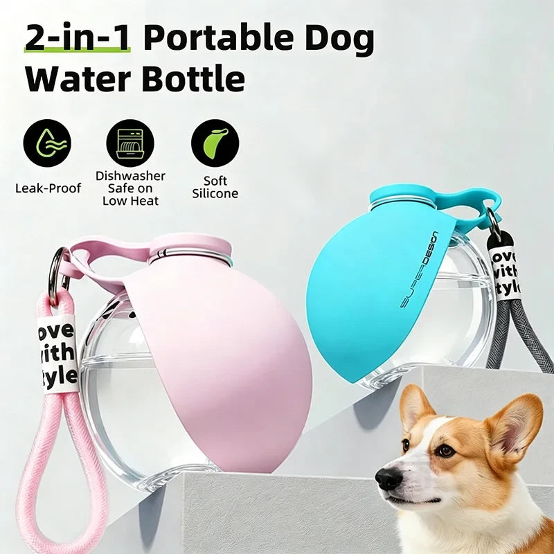 Portable Pet Water Bottle and Bowl