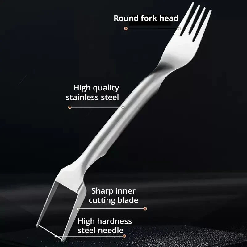 Portable Stainless Steel Watermelon Fork Slicer