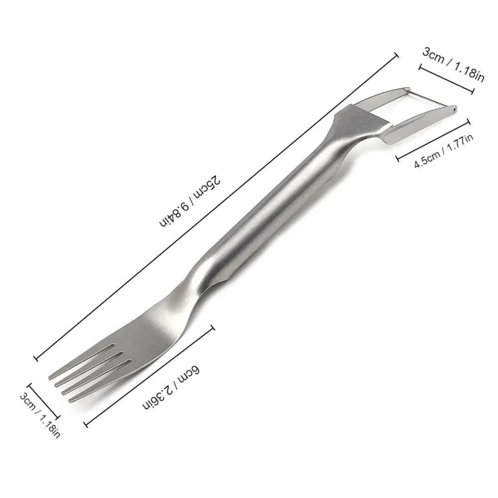 Portable Stainless Steel Watermelon Fork Slicer
